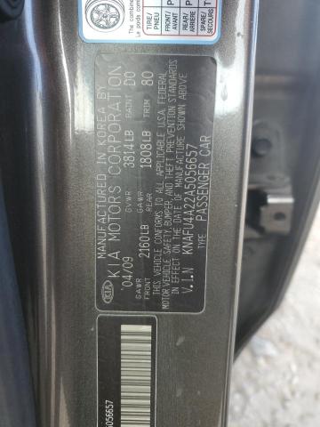 2010 Kia Forte Ex VIN: KNAFU4A22A5056657 Lot: 55576554