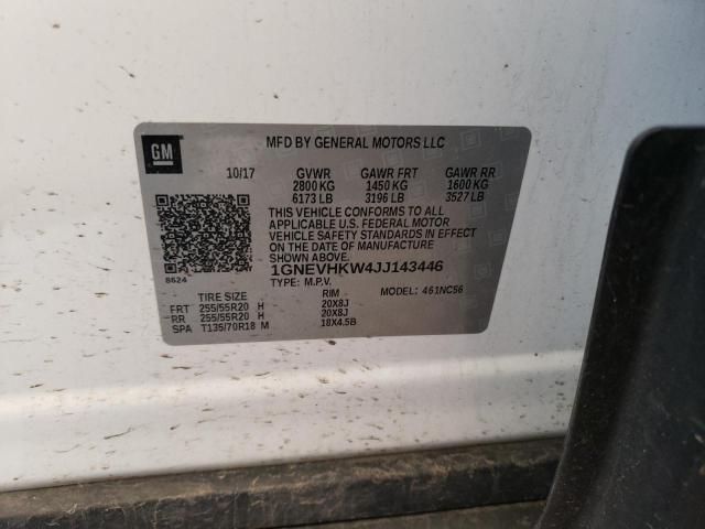 2018 Chevrolet Traverse Lt VIN: 1GNEVHKW4JJ143446 Lot: 57139044