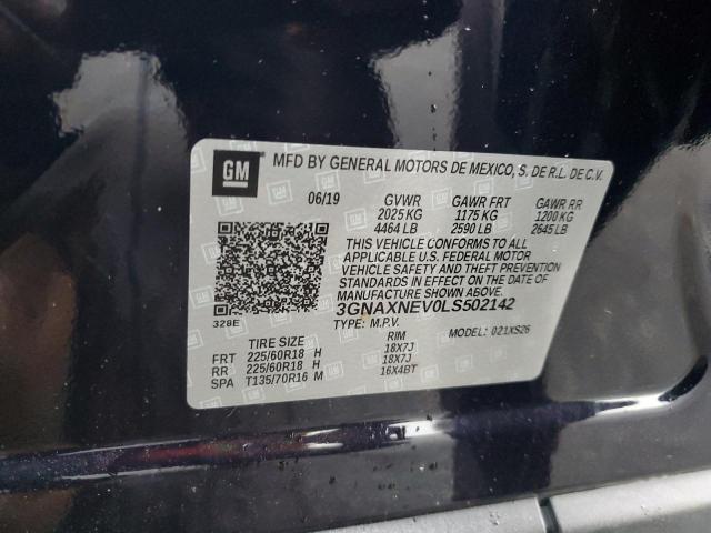 2020 CHEVROLET EQUINOX PR - 3GNAXNEV0LS502142