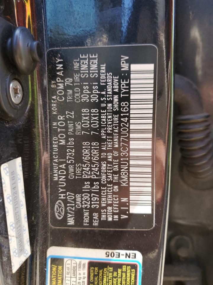 KM8NU13C77U024168 2007 Hyundai Veracruz Gls