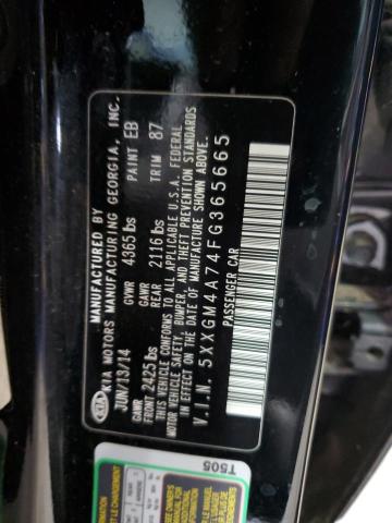 2015 Kia Optima Lx VIN: 5XXGM4A74FG365665 Lot: 55824654