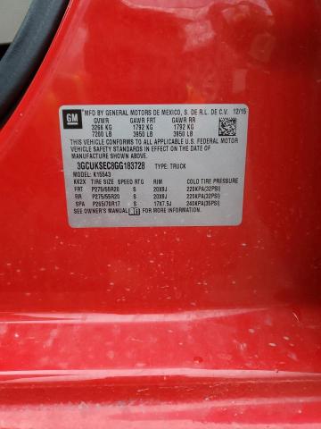 2016 CHEVROLET 1500 - 3GCUKSEC8GG183728