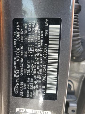 2020 Hyundai Tucson Limited VIN: KM8J3CA49LU093205 Lot: 54617064