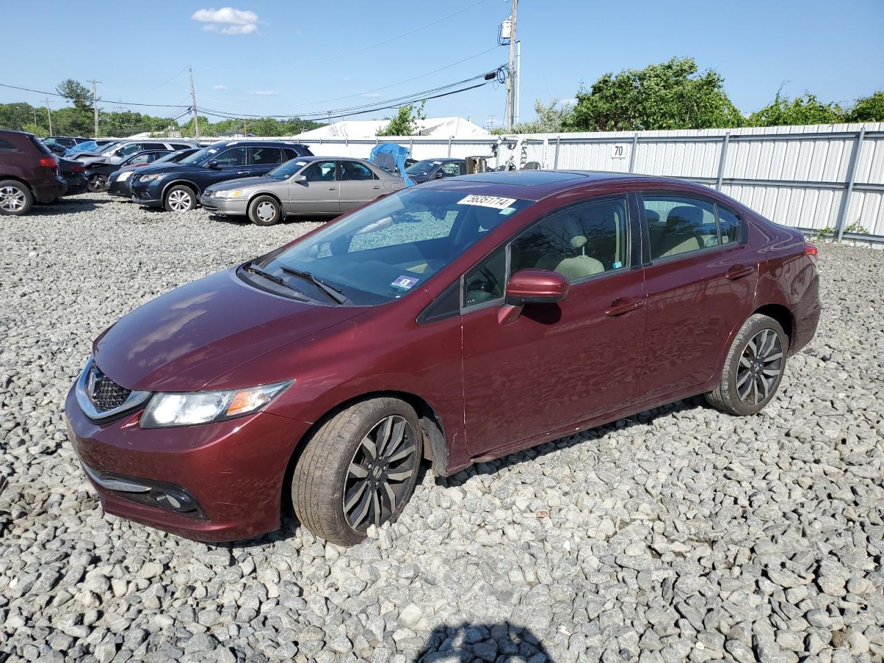 2HGFB2F96FH509814 2015 Honda Civic Exl