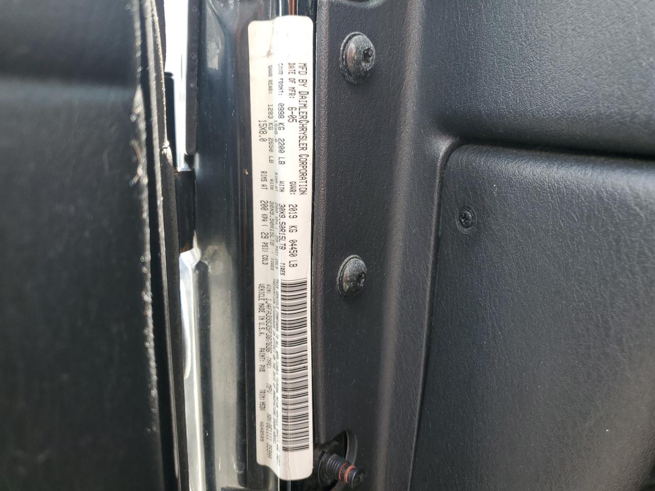 1J4FA39S35P387696 2005 Jeep Wrangler X