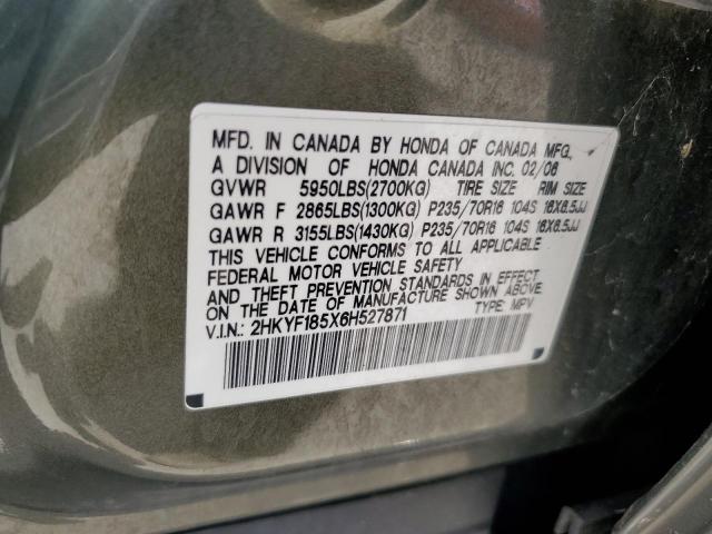 2006 Honda Pilot Ex VIN: 2HKYF185X6H527871 Lot: 55678404