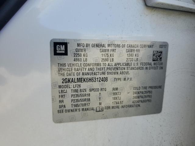 2017 GMC TERRAIN SL - 2GKALMEK6H6312408