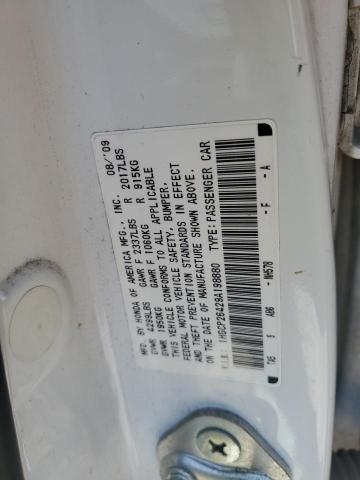 2009 Honda Accord Lxp VIN: 1HGCP26429A198880 Lot: 55721734