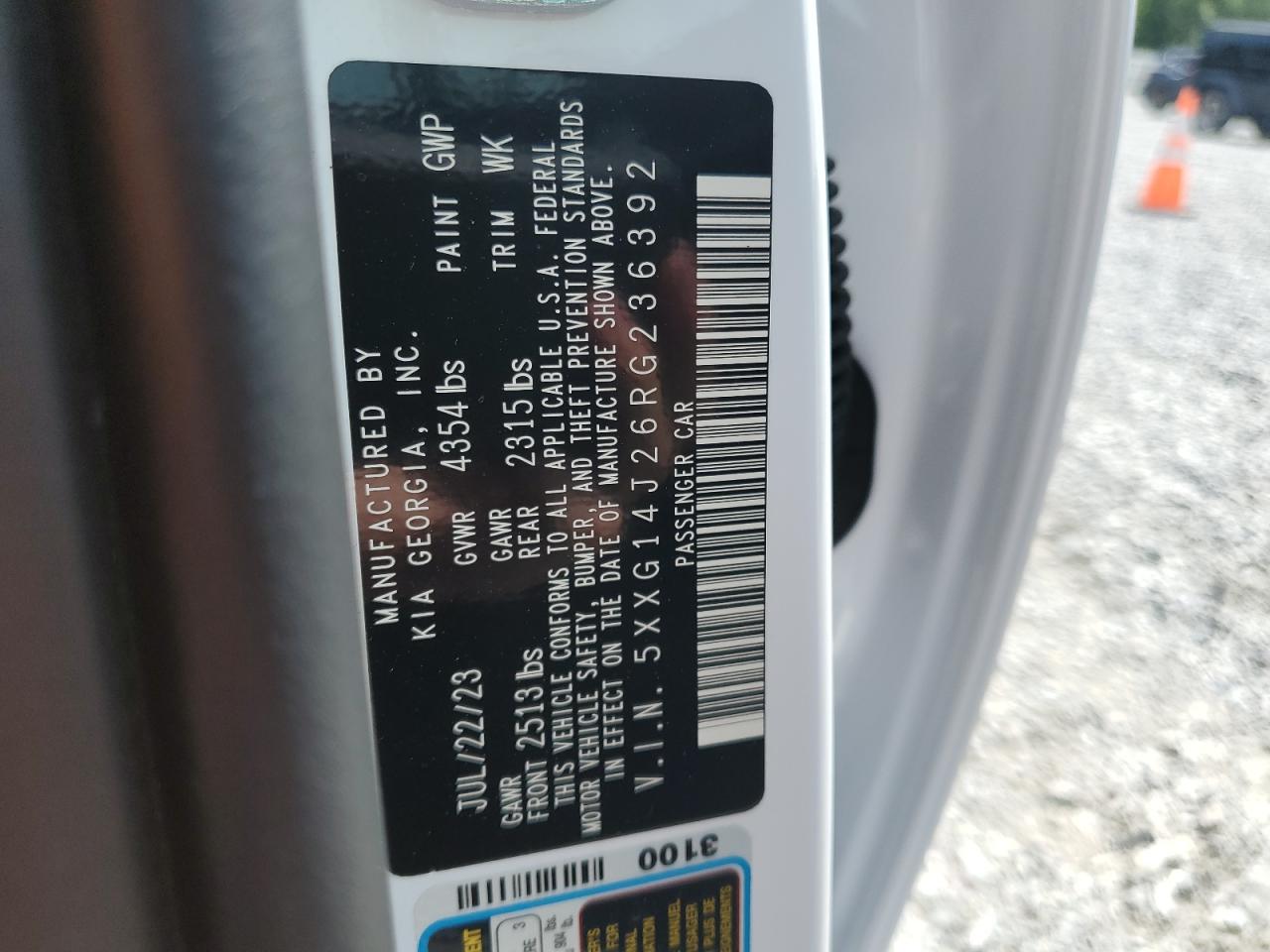 5XXG14J26RG236392 2024 Kia K5 Lxs