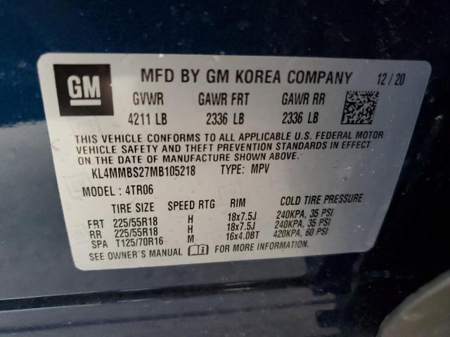 2021 Buick Encore Gx Preferred VIN: KL4MMBS27MB105218 Lot: 55107184