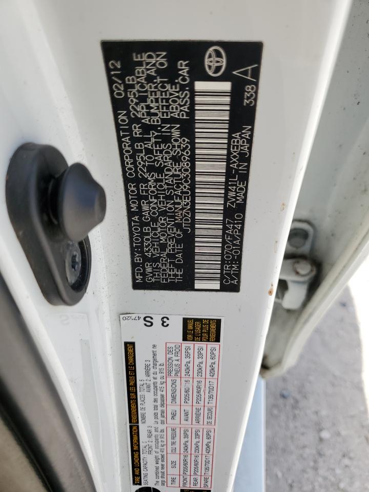 JTDZN3EU9C3089639 2012 Toyota Prius V