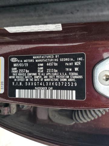 2019 Kia Optima Lx VIN: 5XXGT4L3XKG372529 Lot: 55006884