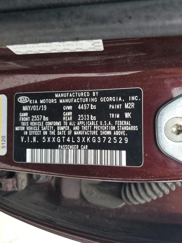 5XXGT4L3XKG372529 2019 Kia Optima Lx