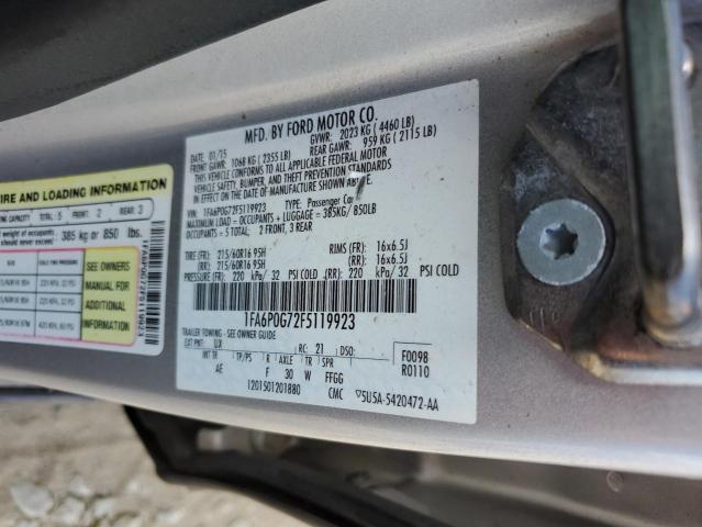 1FA6P0G72F5119923 2015 FORD FUSION - Image 12