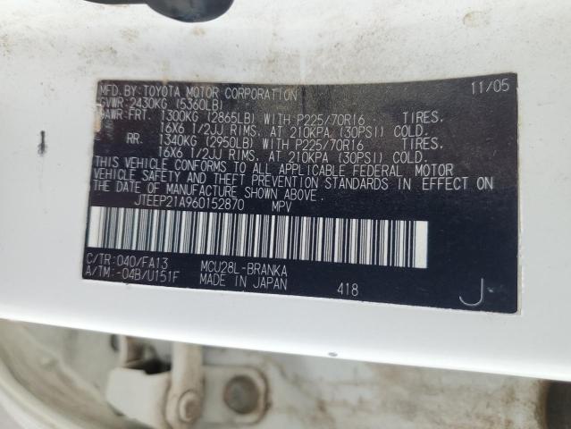 2006 Toyota Highlander Limited VIN: JTEEP21A960152870 Lot: 53737154