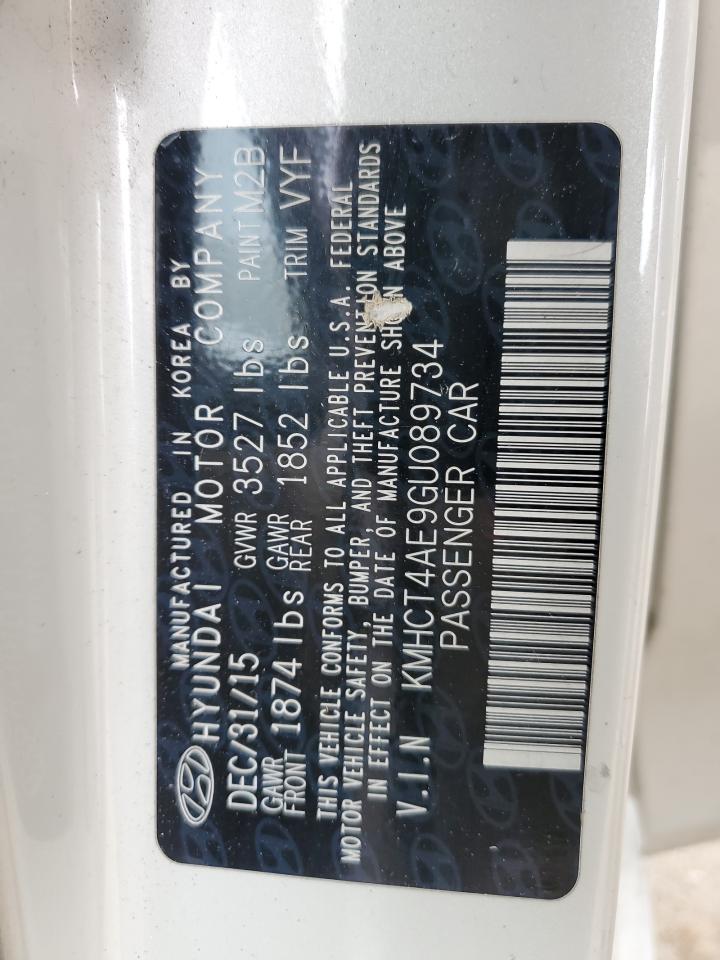 KMHCT4AE9GU089734 2016 Hyundai Accent Se