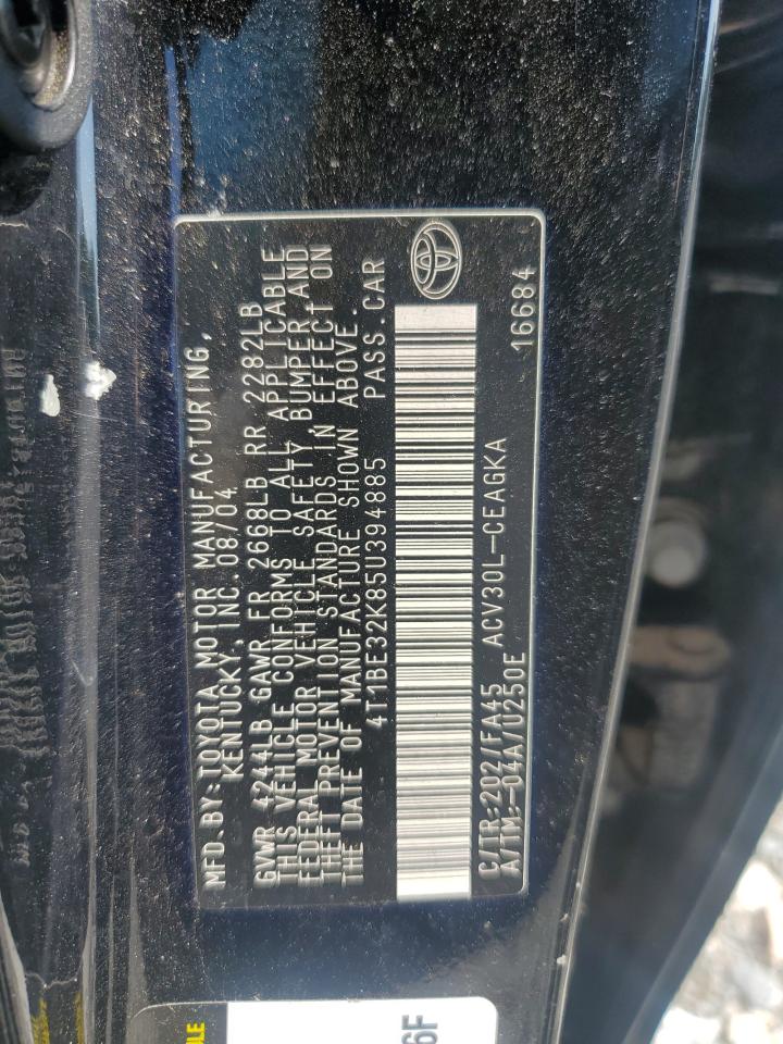 4T1BE32K85U394885 2005 Toyota Camry Le