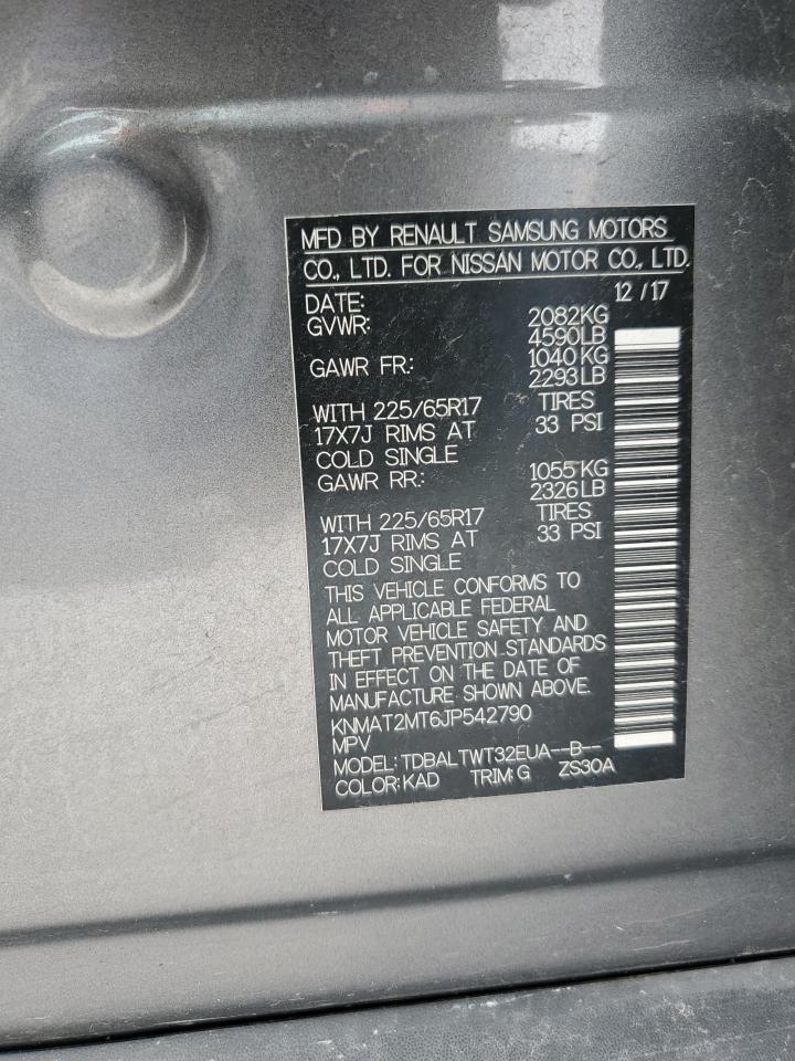 KNMAT2MT6JP542790 2018 Nissan Rogue S