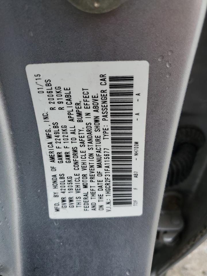 1HGCR2F31FA115677 2015 Honda Accord Lx