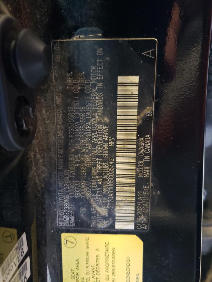 2T2GA31U05C035743 2005 Lexus Rx 330