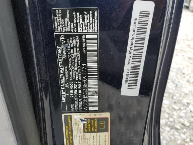 2011 Mercedes-Benz E 350 VIN: WDDKJ5GB8BF093074 Lot: 53858434