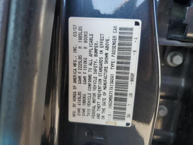 2007 Honda Accord Ex VIN: 1HGCM56717A134041 Lot: 54270204