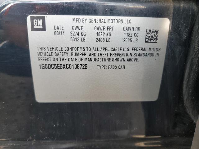 2012 Cadillac Cts VIN: 1G6DC5E5XC0108725 Lot: 55351204