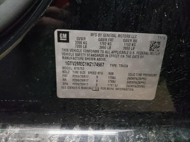 2017 GMC Sierra K1500 Sle VIN: 1GTV2MEC1HZ174967 Lot: 54339794