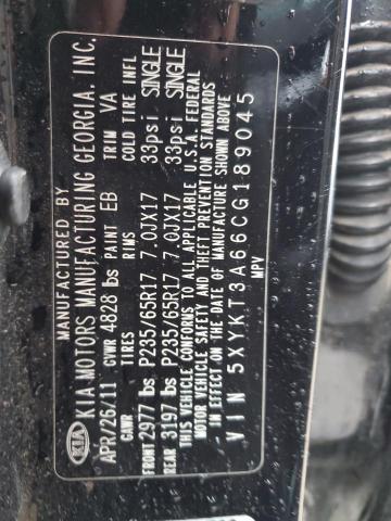 2012 Kia Sorento Base VIN: 5XYKT3A66CG189045 Lot: 55343774