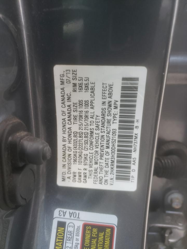 2HKRM3H30DH521093 2013 Honda Cr-V Lx