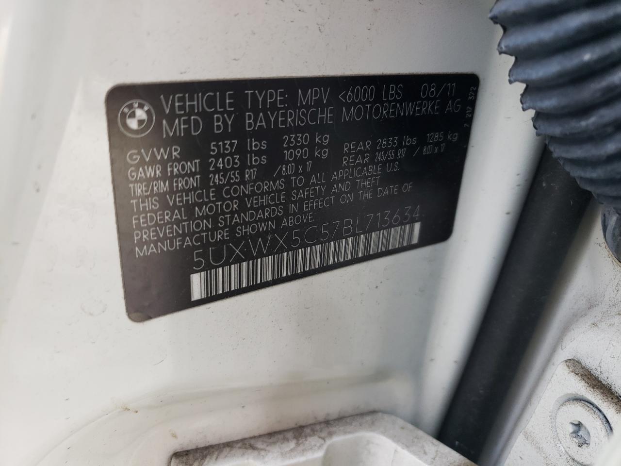 5UXWX5C57BL713634 2011 BMW X3 xDrive28I