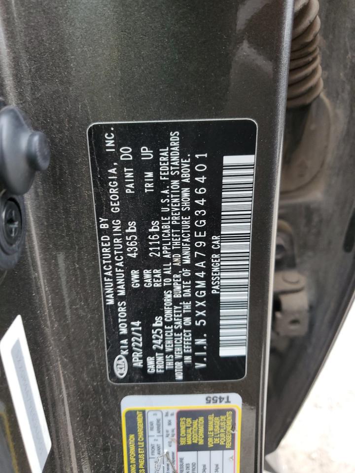 5XXGM4A79EG346401 2014 Kia Optima Lx