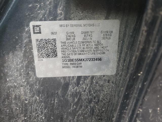 2018 Chevrolet Cruze Lt VIN: 1G1BE5SMXJ7233456 Lot: 53646464