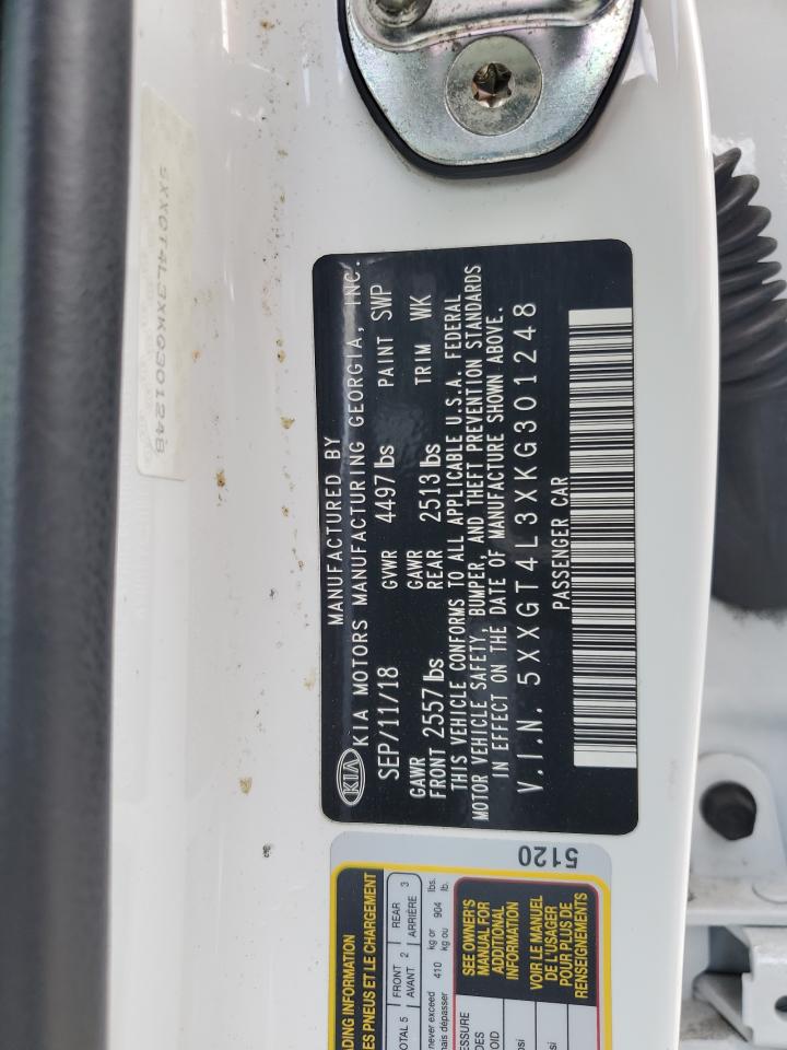 5XXGT4L3XKG301248 2019 Kia Optima Lx