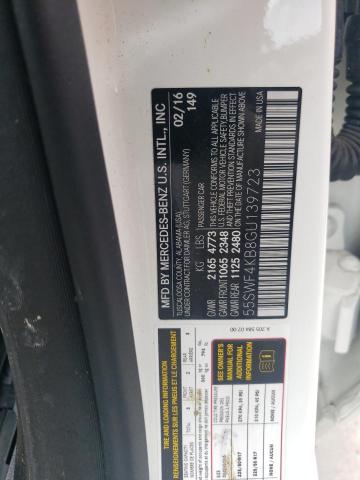 2016 Mercedes-Benz C 300 4Matic VIN: 55SWF4KB8GU139723 Lot: 53291154