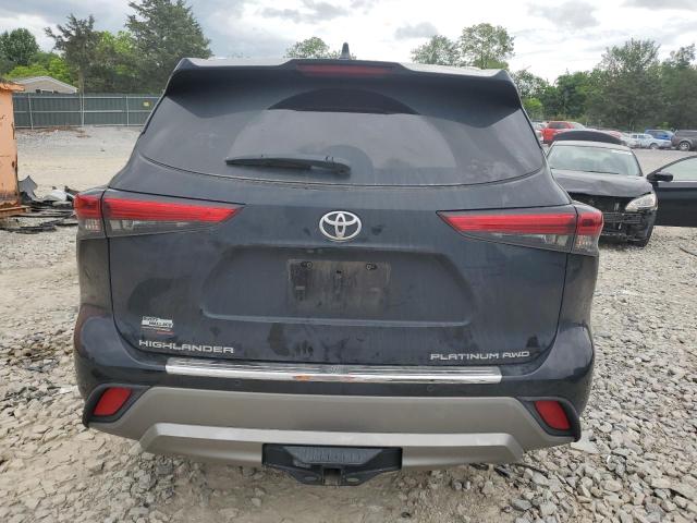 2021 Toyota Highlander Platinum VIN: 5TDFZRBH4MS077187 Lot: 54823714