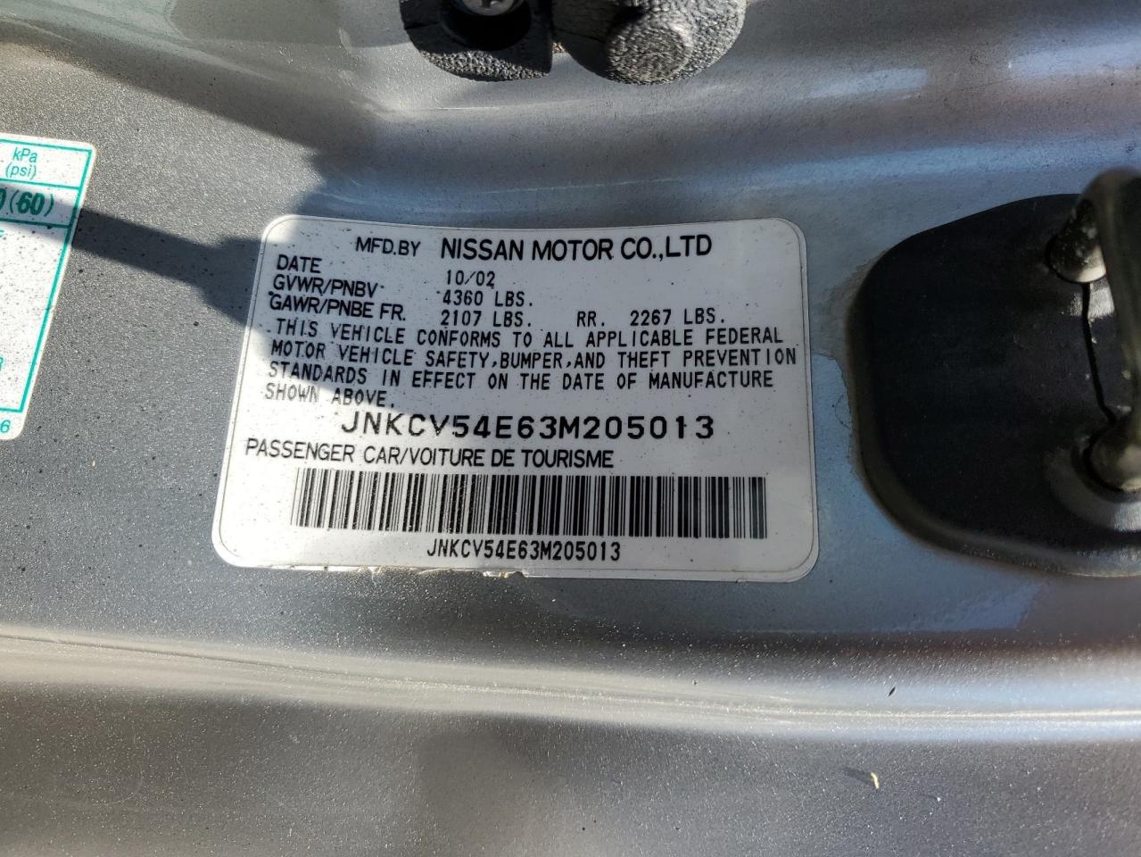 JNKCV54E63M205013 2003 Infiniti G35