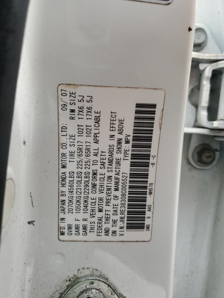 JHLRE38308C005527 2008 Honda Cr-V Lx