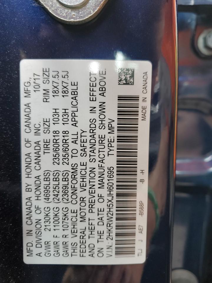 2HKRW2H5XJH601695 2018 Honda Cr-V Ex