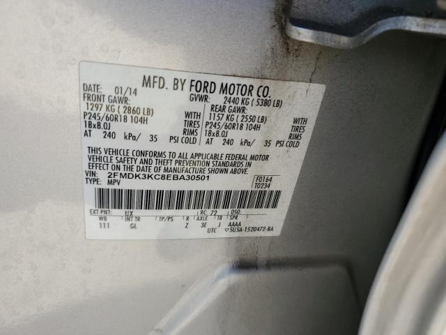 2014 Ford Edge Limited VIN: 2FMDK3KC8EBA30501 Lot: 56524084