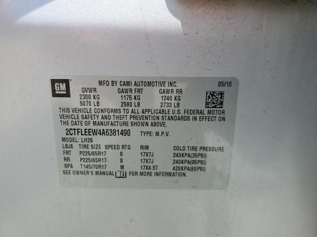 2010 GMC Terrain Sle VIN: 2CTFLEEW4A6381490 Lot: 56526674