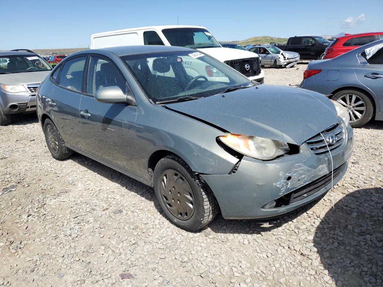 KMHDU4AD9AU836507 2010 Hyundai Elantra Blue