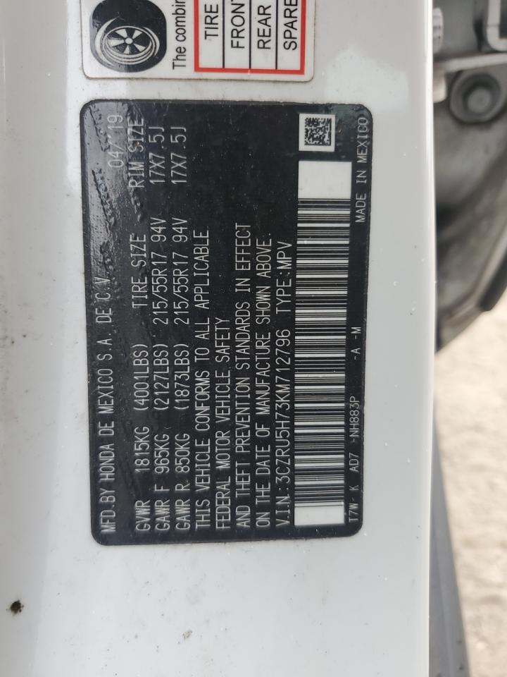 3CZRU5H73KM712796 2019 Honda Hr-V Exl