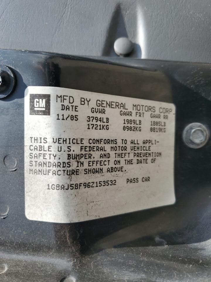 1G8AJ58F96Z153532 2006 Saturn Ion Level 2