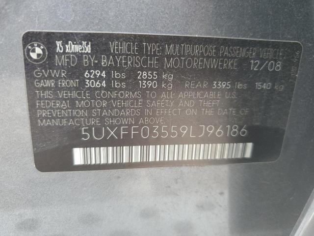 2009 BMW X5 xDrive35D VIN: 5UXFF03559LJ96186 Lot: 56330844
