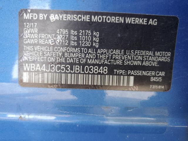 VIN WBA4J3C53JBL03848 2018 BMW 4 Series, 430XI Gran... no.12