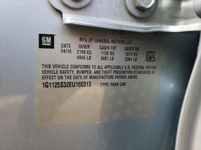 2014 Chevrolet Impala Lt VIN: 1G1125S32EU160313 Lot: 53017574
