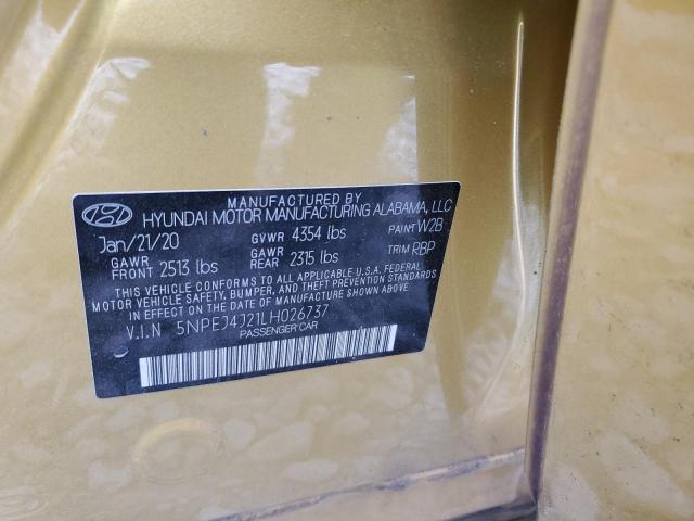 2020 Hyundai Sonata Sel Plus VIN: 5NPEJ4J21LH026737 Lot: 55502854