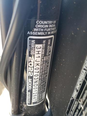 2022 HONDA NVA110 B 3H1JK0703ND012647