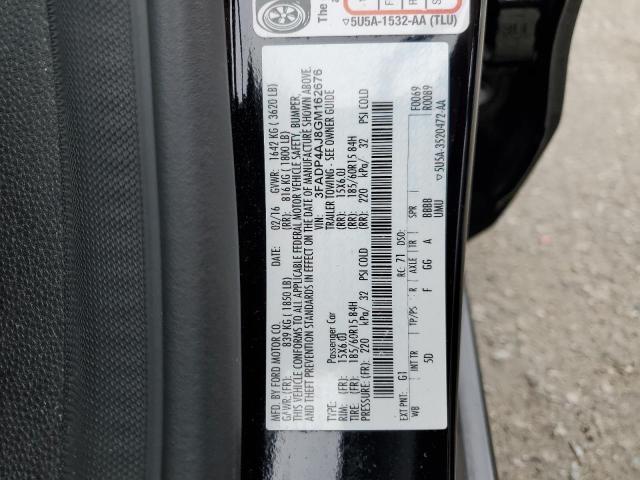 2016 Ford Fiesta S VIN: 3FADP4AJ8GM162676 Lot: 55925884